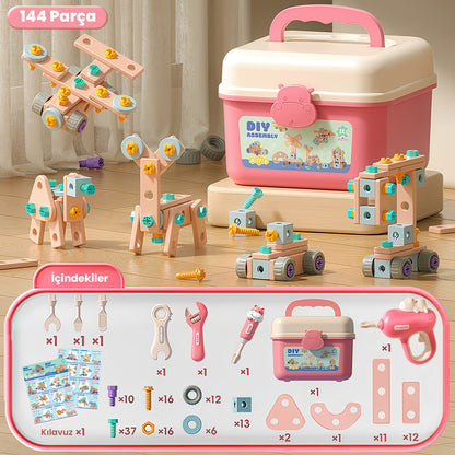 Bricco Hayal Gücü Kutusu – Zeka ve Motor Becerilerini Geliştiren Montaj Seti