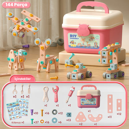 Bricco Hayal Gücü Kutusu – Zeka ve Motor Becerilerini Geliştiren Montaj Seti