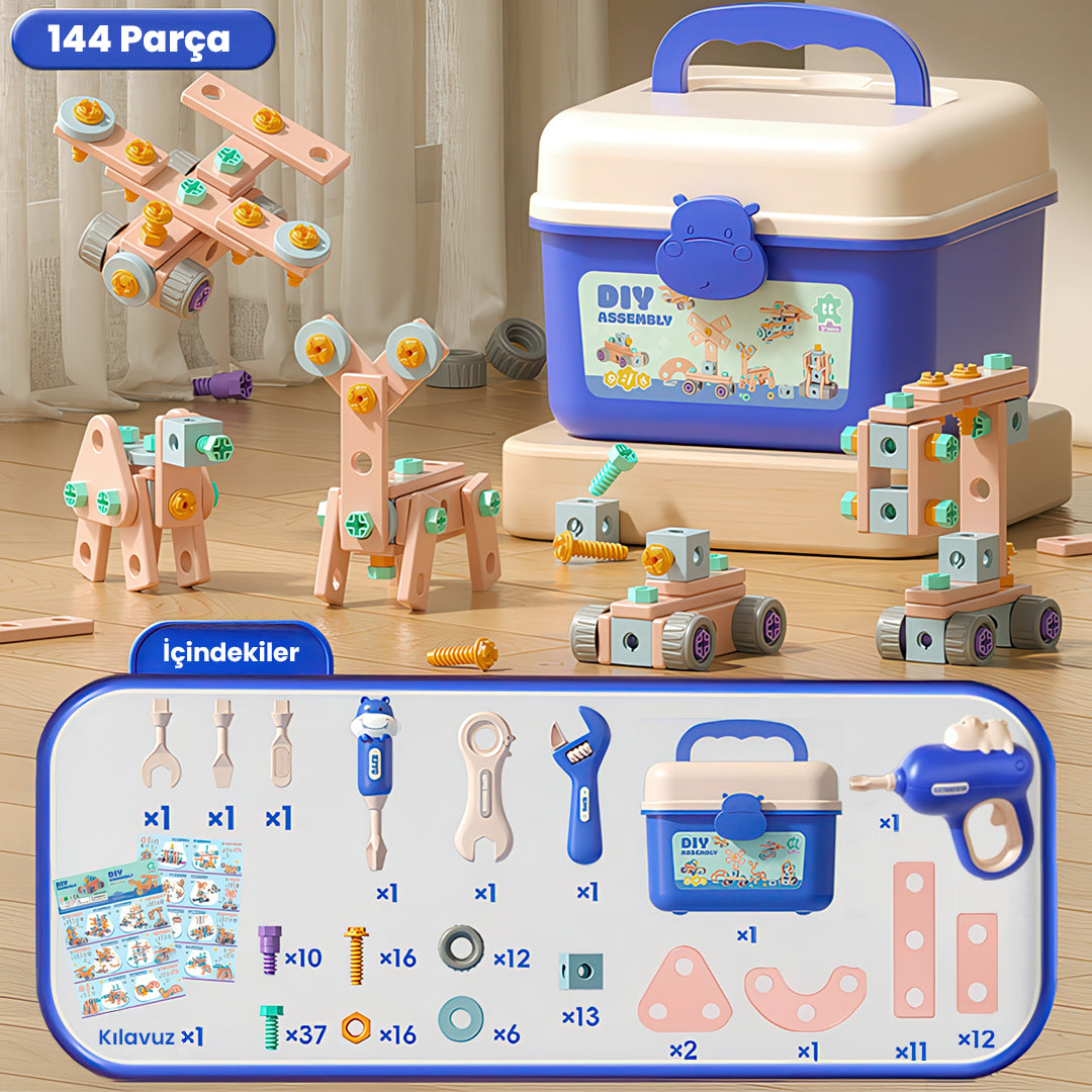 Bricco Hayal Gücü Kutusu – Zeka ve Motor Becerilerini Geliştiren Montaj Seti