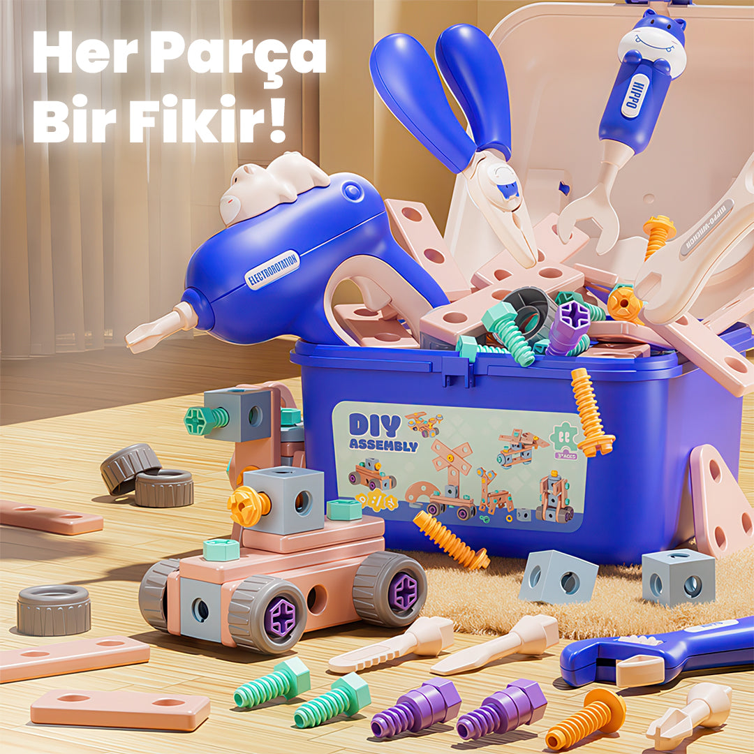 Bricco Hayal Gücü Kutusu – Zeka ve Motor Becerilerini Geliştiren Montaj Seti