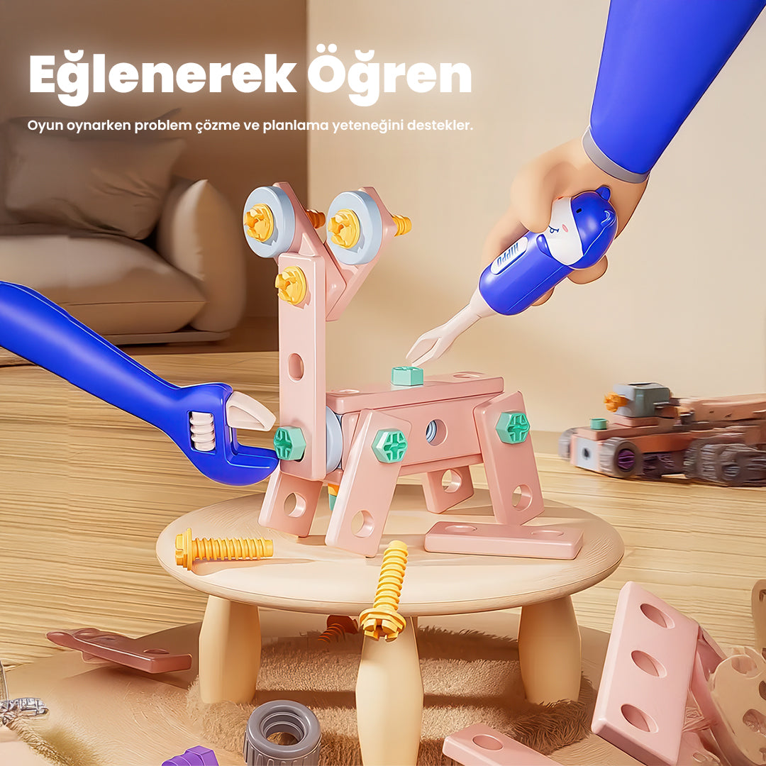 Bricco Hayal Gücü Kutusu – Zeka ve Motor Becerilerini Geliştiren Montaj Seti