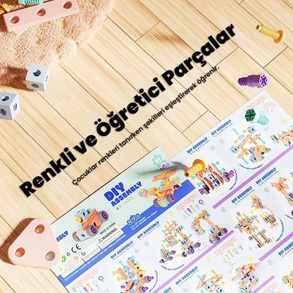 Bricco Hayal Gücü Kutusu – Zeka ve Motor Becerilerini Geliştiren Montaj Seti